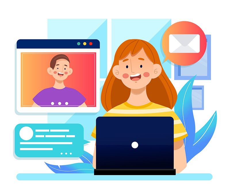 Online Email, Chat and Video Calls